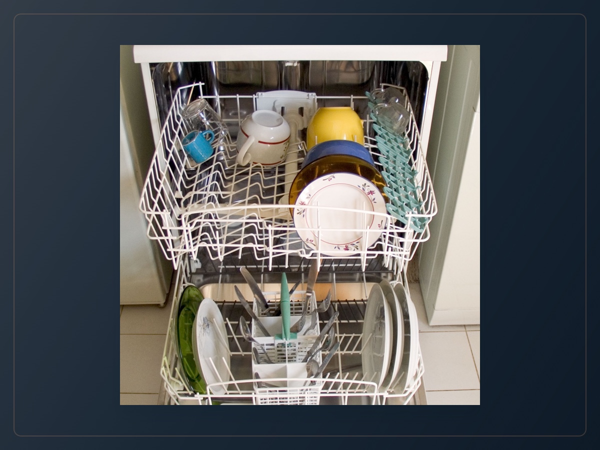 Family-size dishwasher example