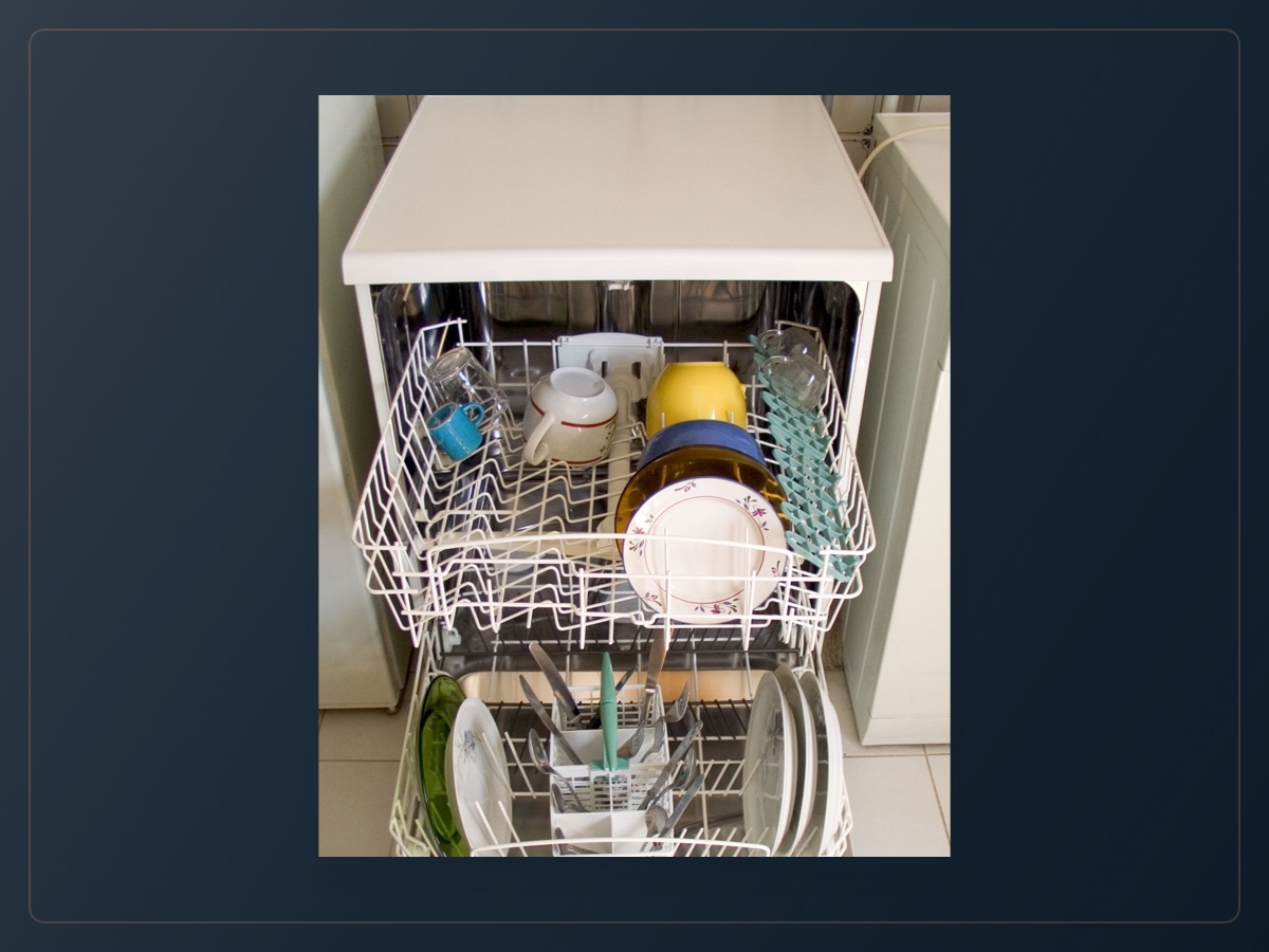 Freestanding dishwasher example