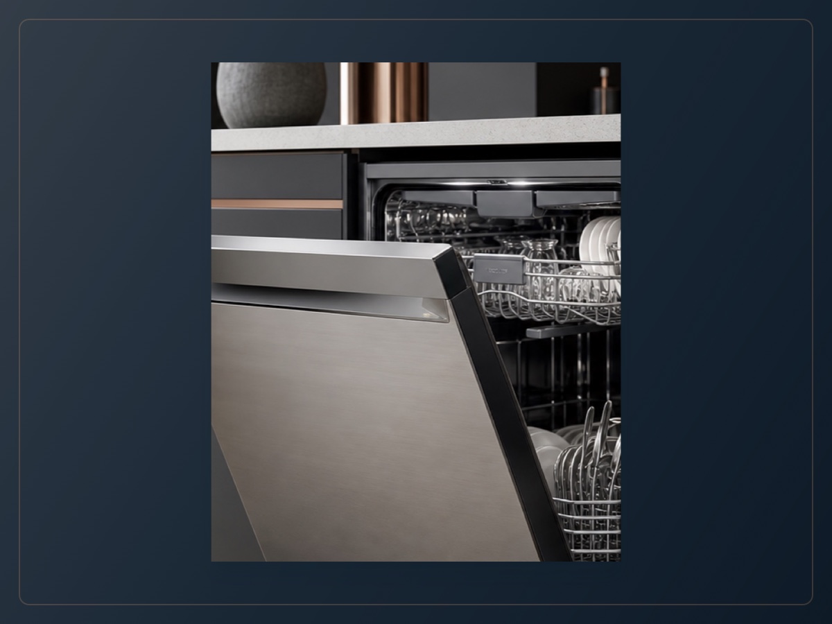 Integrated dishwasher example
