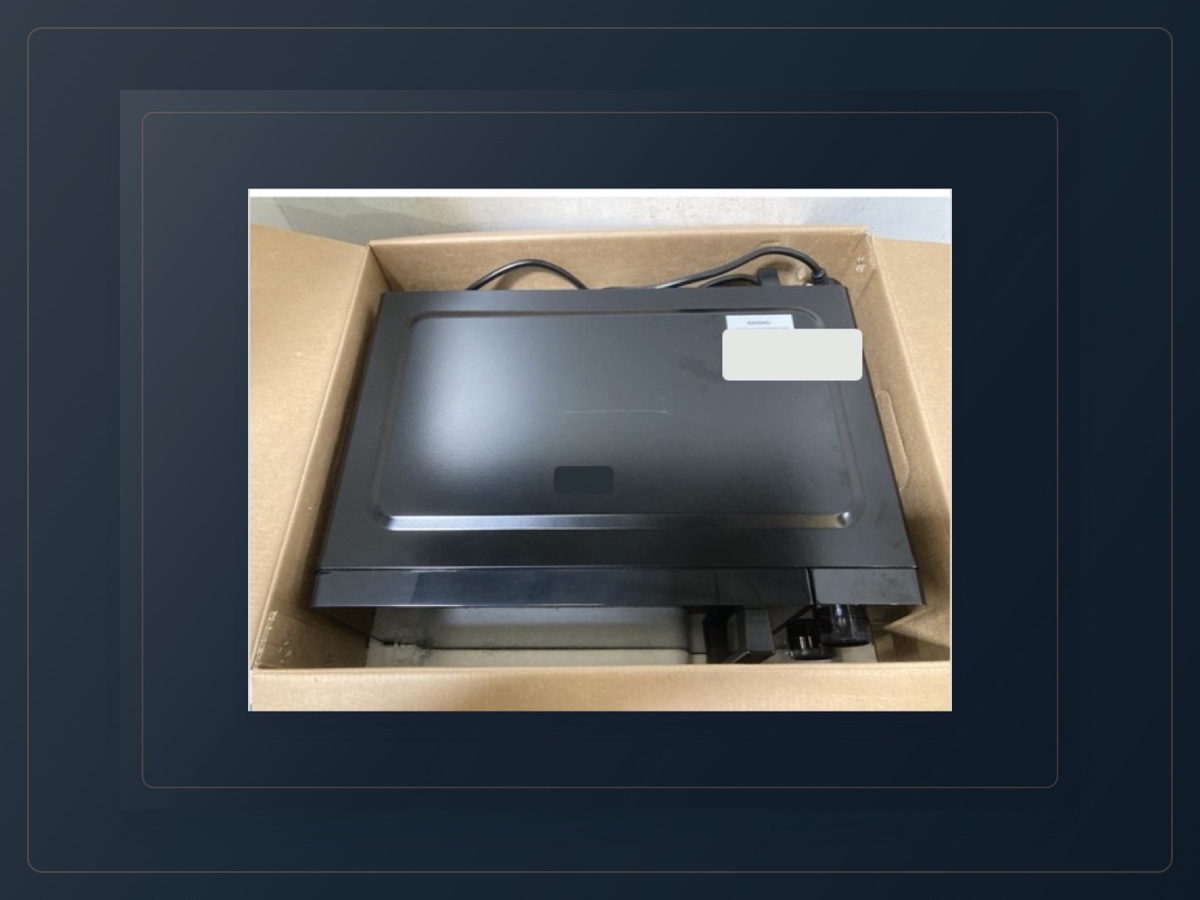 Countertop microwave example