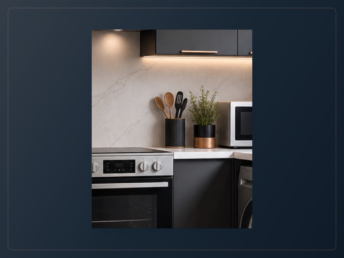Over-hob microwave example